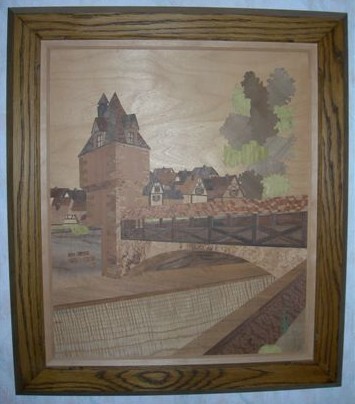 tableau en marqueterie