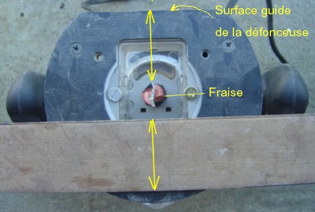Défonceuse vue de dessous.