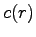 $c(r)$
