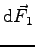 $\mbox{d}\vec F_1$