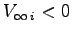 $V_{\infty\>i}<0$