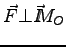 $\vec F \bot \vec I \kern-4.5pt M_O$