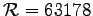 ${\cal R}=63178$