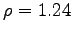 $\rho=1.24$