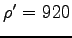 $\rho'=920$